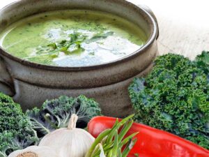 Slanka Deli Diet vegetarisk soppa. Mustig och god kalorisnål soppa.