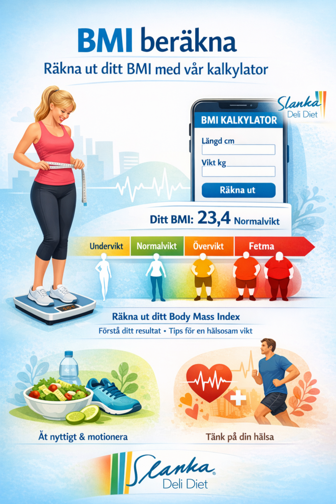 BMI beräkna. BMI kalkylator och inspiration för en hållbar och hälsosam livsstil.