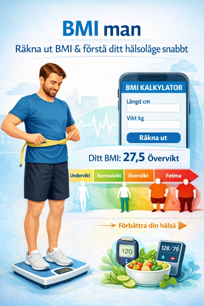 BMI tabell och inspiration för män